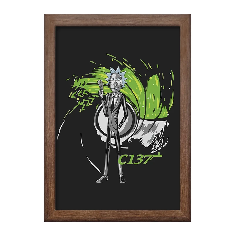 تابلو خندالو طرح انیمیشن ریک و مورتی Rick and Mort کد 26400