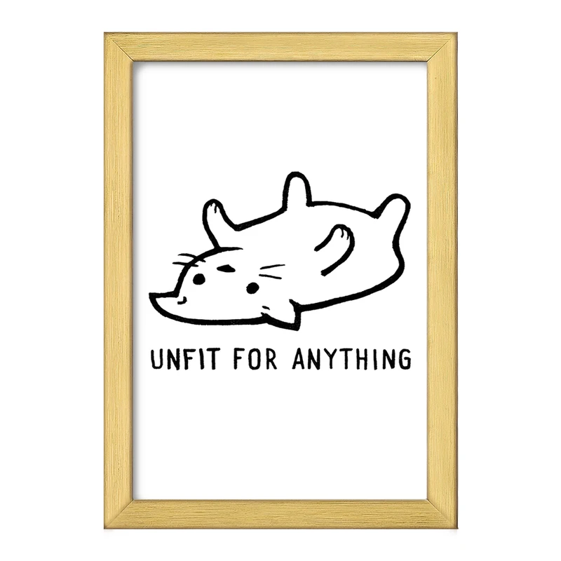 تابلو خندالو طرح گربه ناراحت کد 29324