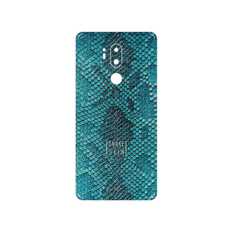 برچسب پوششی ماهوت مدل Blue Snake Skin مناسب برای گوشی موبایل ال جی G7 PLUS THINQ