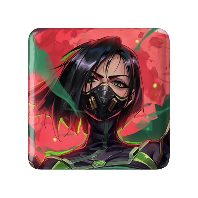 مگنت خندالو طرح بازی ولورانت (Valorant) مدل مربعی کد 33065