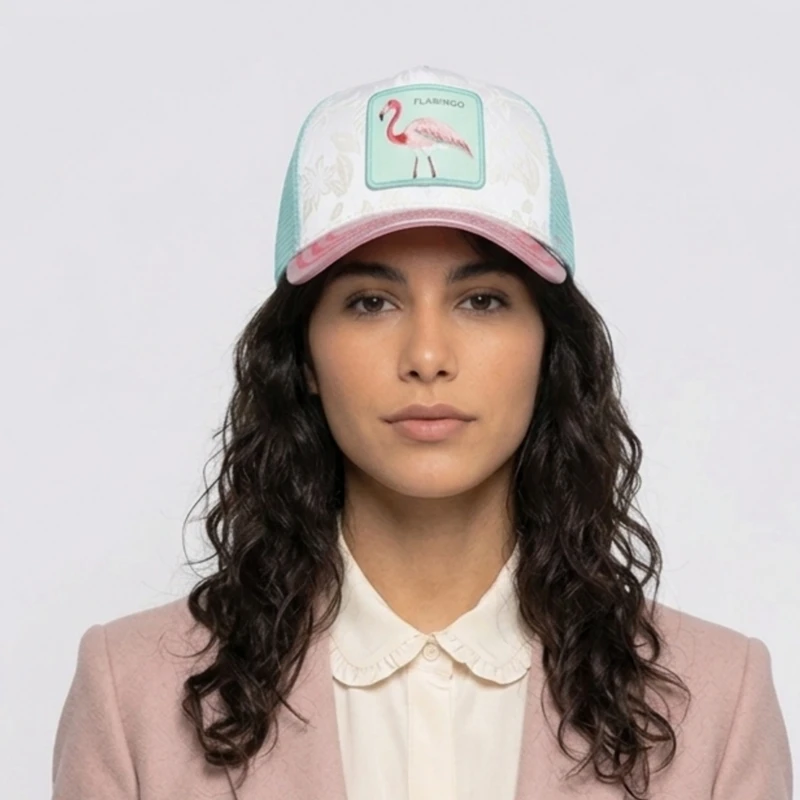 کلاه کپ گورین براز مدل پشت تور طرح FLAMINGO کد 4050