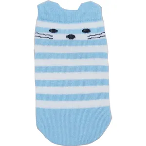 جوراب بچگانه مدل عروسکی رنگ آبی