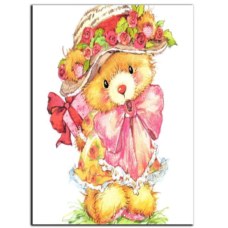 تابلو شاسی بکلیت طرح کودکانه خرس مهربان مدل SH-s325