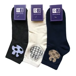 جوراب ساق بلند دخترانه دکتر جوراب مدل خرگوش بسته 3 عددی