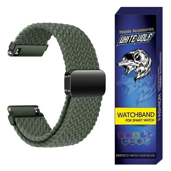 بند وایت ولف مدل W-Braided مناسب برای ساعت هوشمند اسمارت واچ X65 Pro / G99 Ultra