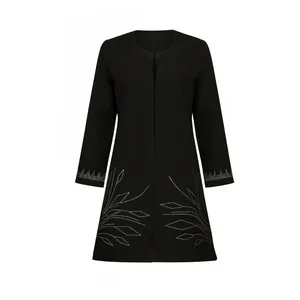 مانتو مجلسی زنانه مدل گلبرگ نگینی