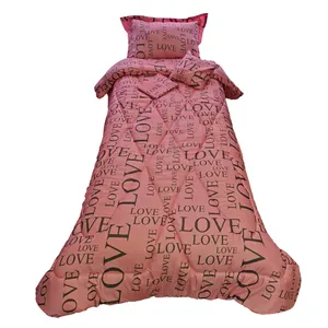 سرویس خواب طرح love کد 3 یک نفره 4 تکه