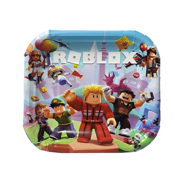 پیش دستی یکبار مصرف مدل روبلاکس کد RobloxPlate1 مجموعه 10 عددی