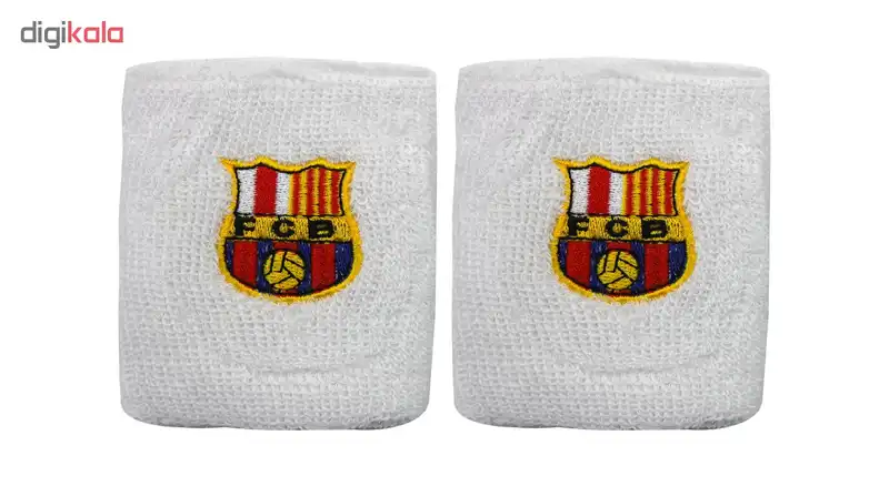 مچ بند ورزشی طرح بارسلونا مدل 46917 بسته 2 عددی