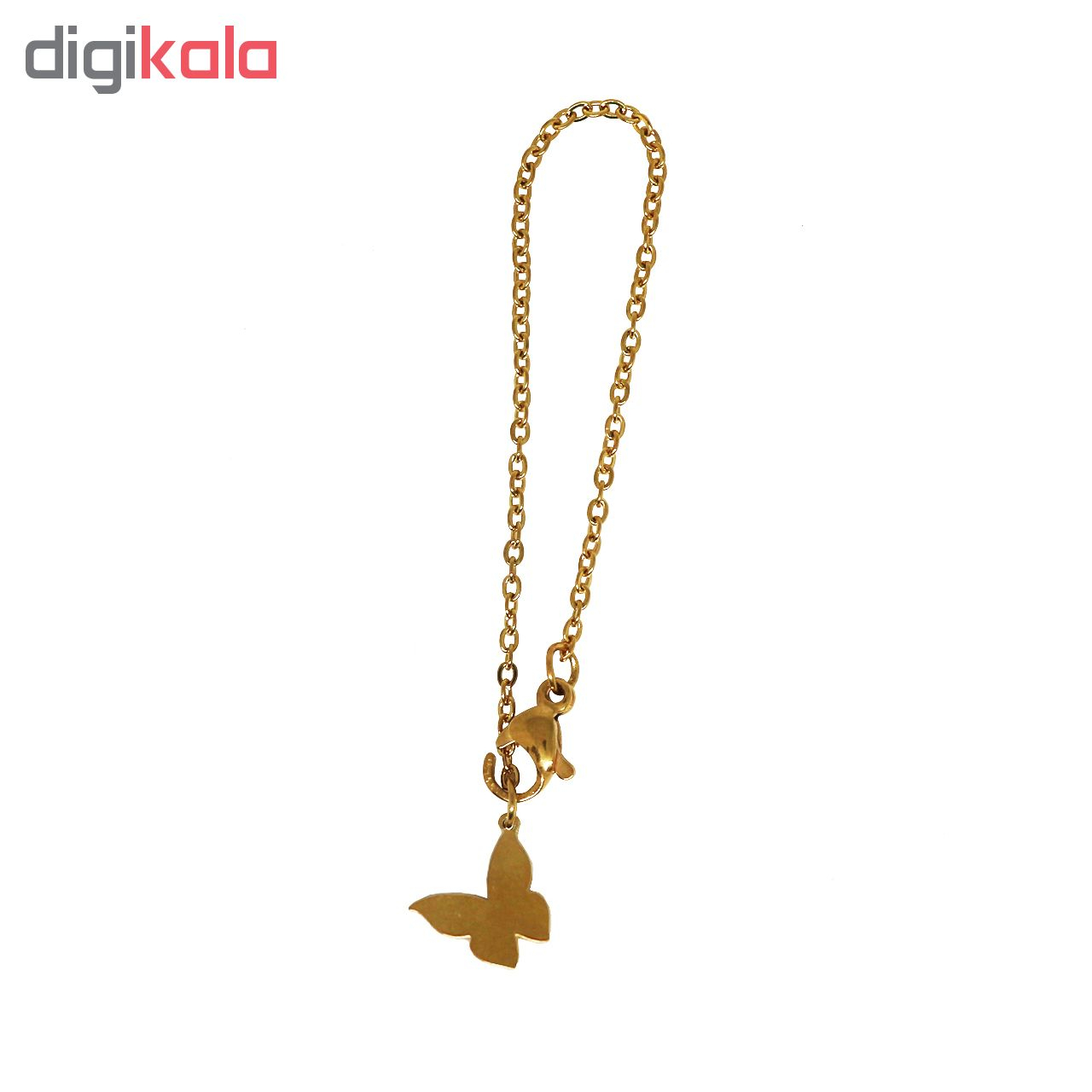 آویز ساعت طرح پروانه کد 0100