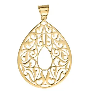آویز نقره طرح بیضی کد 01
