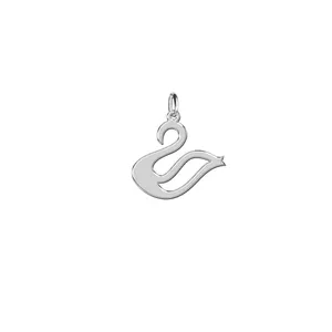 آویز گردنبند نقره ترمه 1 طرح قو کد E154