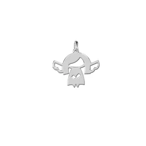 آویز گردنبند نقره ترمه 1 طرح فرشته کد E165