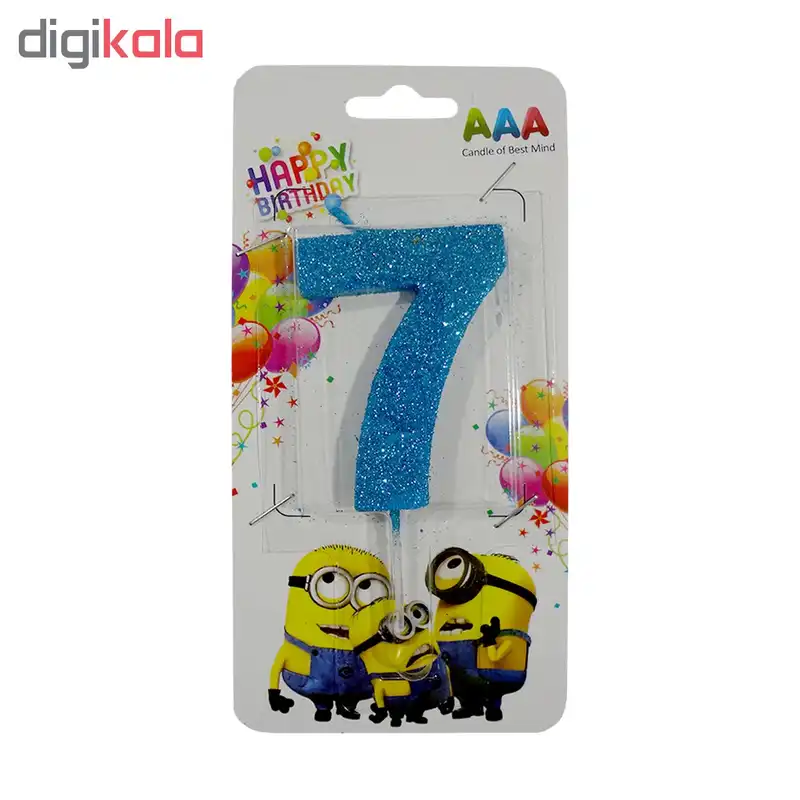 شمع تولد سورتک طرح اعداد مدل STC142