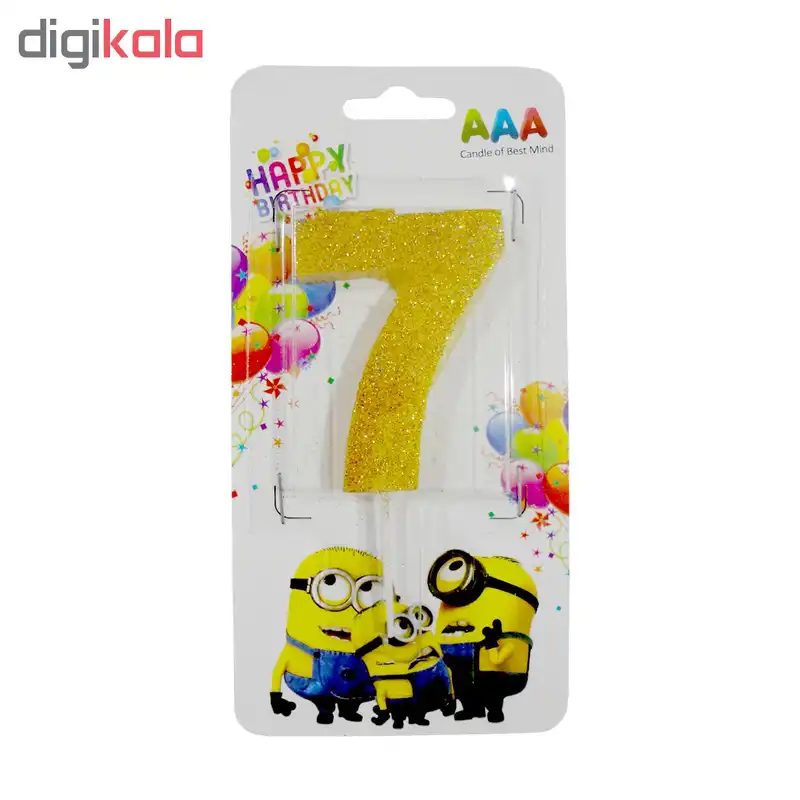 شمع تولد سورتک طرح اعداد مدل STC142