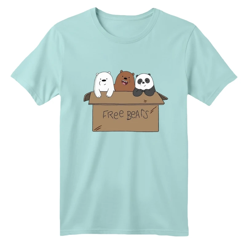 تی شرت آستین کوتاه بچگانه مدل سه خرس و جعبه