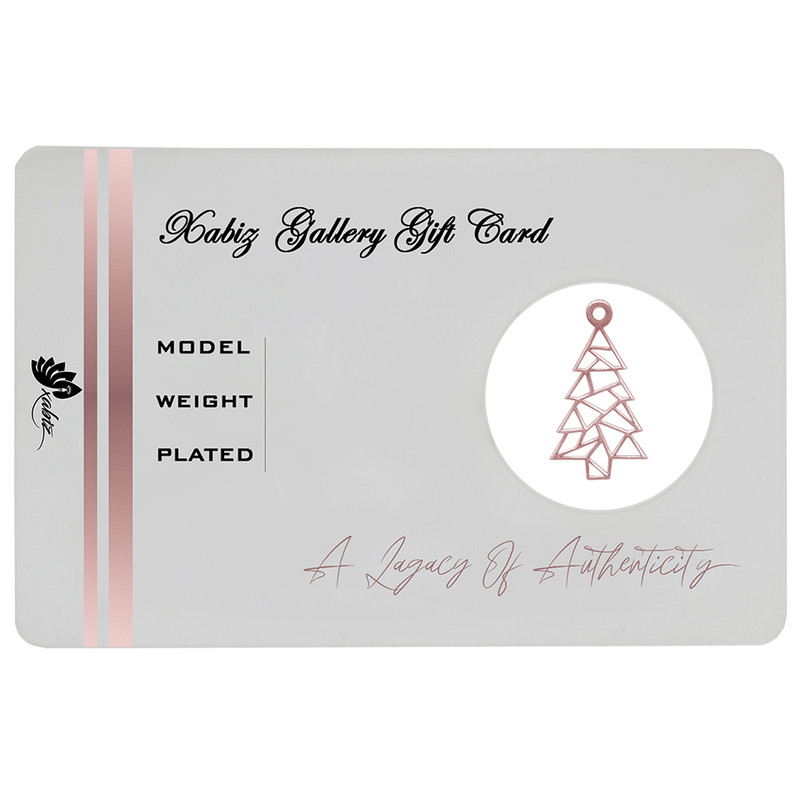 طلا گرمی 18 عیار ژابیز مدل اوریگامی درخت کاج کد h211