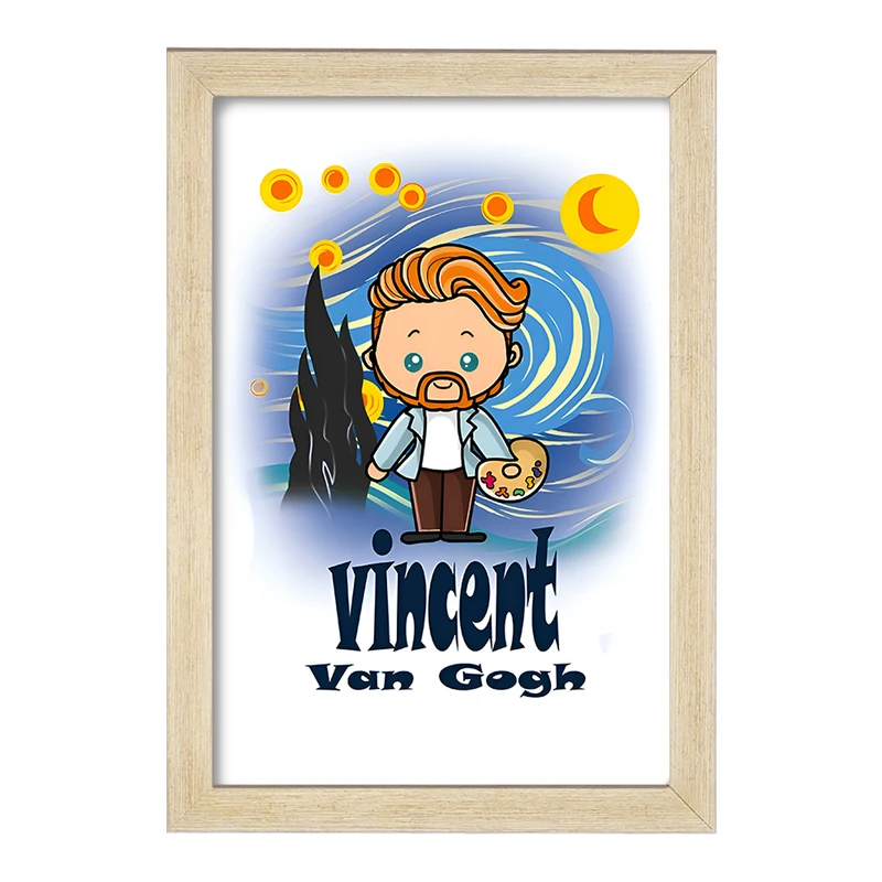 تابلو خندالو مدل ونسان ونگوگ کد F12694