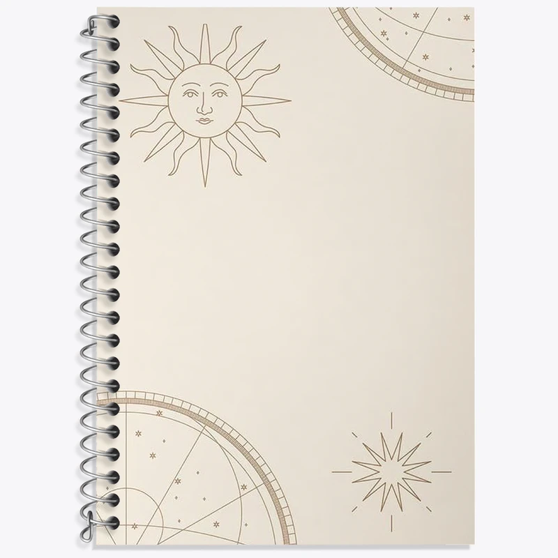 دفتر زبان 50 برگ خندالو مدل سه خط طرح Aesthetic کد N2299