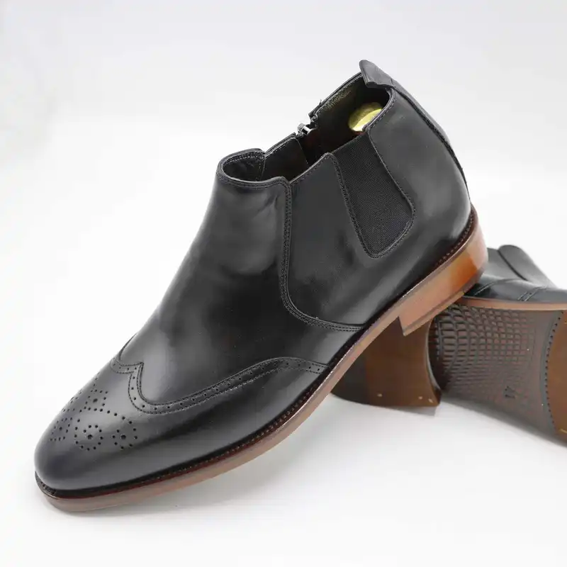 نیم بوت مردانه لردگام مدل بایدن رنگ مشکی