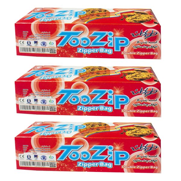 کیسه زیپ دار طوفان مدل B3-40 مجموعه 3 عددی کیسه زیپ دار طوفان مدل B3-40 مجموعه 3 عددی