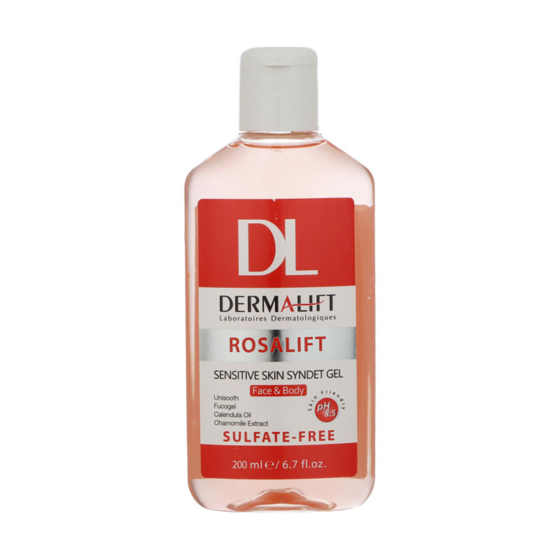 ژل شستشو صورت درمالیفت مدل روزالیفت حجم 200 میلی لیتر بسته 2 عددی