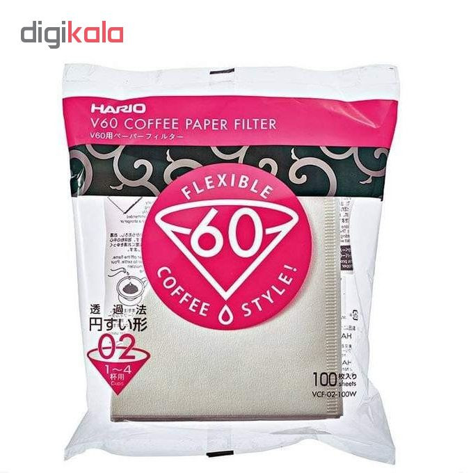 فیلتر قهوه هاریو مدل وی 60 کد 2 100 عددی