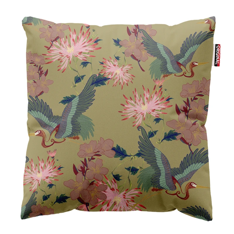 کوسن پاد آفرین مدل کلاسیک طرح پرنده کد PK302957 سایز 30*30 سانتی متر