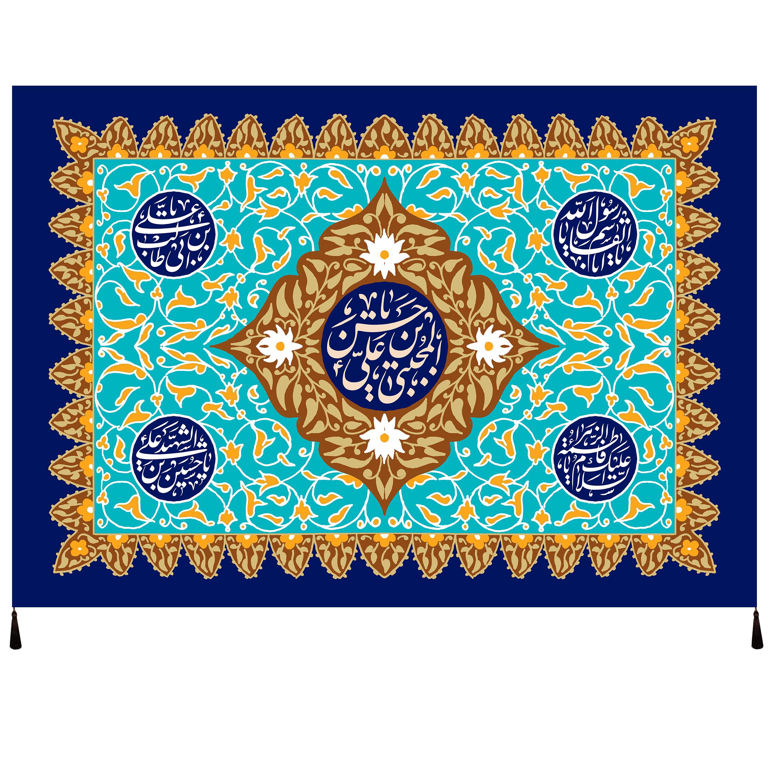 پرچم مدل امام حسن مجتبی علیه السلام کد 26