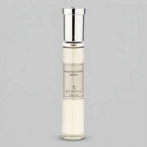 عطر جیبی مردانه صندل مدل Irish leather Memo با رایحه تلخ حجم 25 میلی‌لیتر