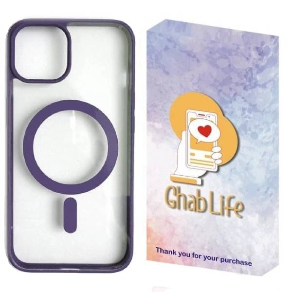 کاور قاب لایف مدل مگ سیف رنگی مناسب برای گوشی موبایل اپل iPhone 15 