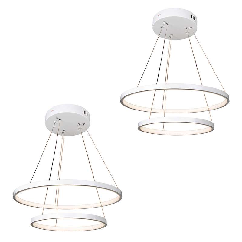 لوستر چشمه نور کد L6312/2H-Pro مجموعه دو عددی