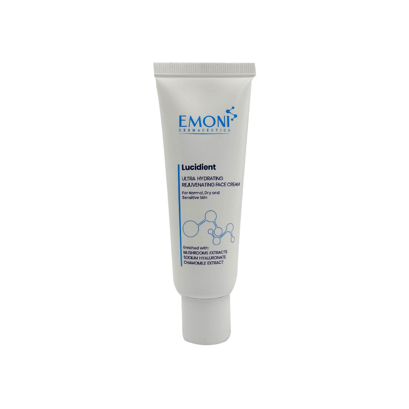 کرم آبرسان امونی درماسیوتیکس مدل lucidient مناسب برای پوست های خشک حجم 50 میلی لیتر