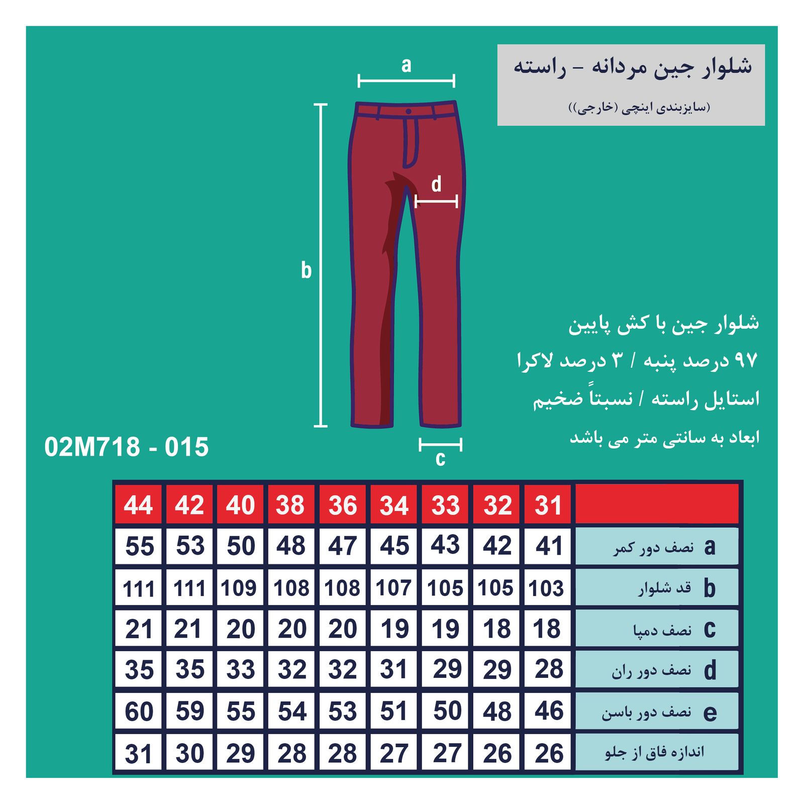 شلوار جین مردانه پاتن جامه مدل 101121020015846 -  - 6