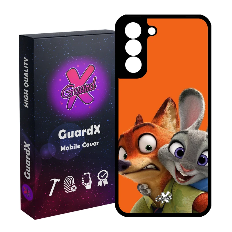 کاور گارد ایکس طرح Zootopia مدل Glass10047 مناسب برای گوشی موبایل سامسونگ Galaxy S21 FE