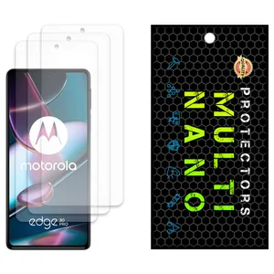 Anti-reflective Multi Nano Screen Protector Model X-S3M Suitable for Motorola Edge 30 Pro Mobile Phone, Pack of Three