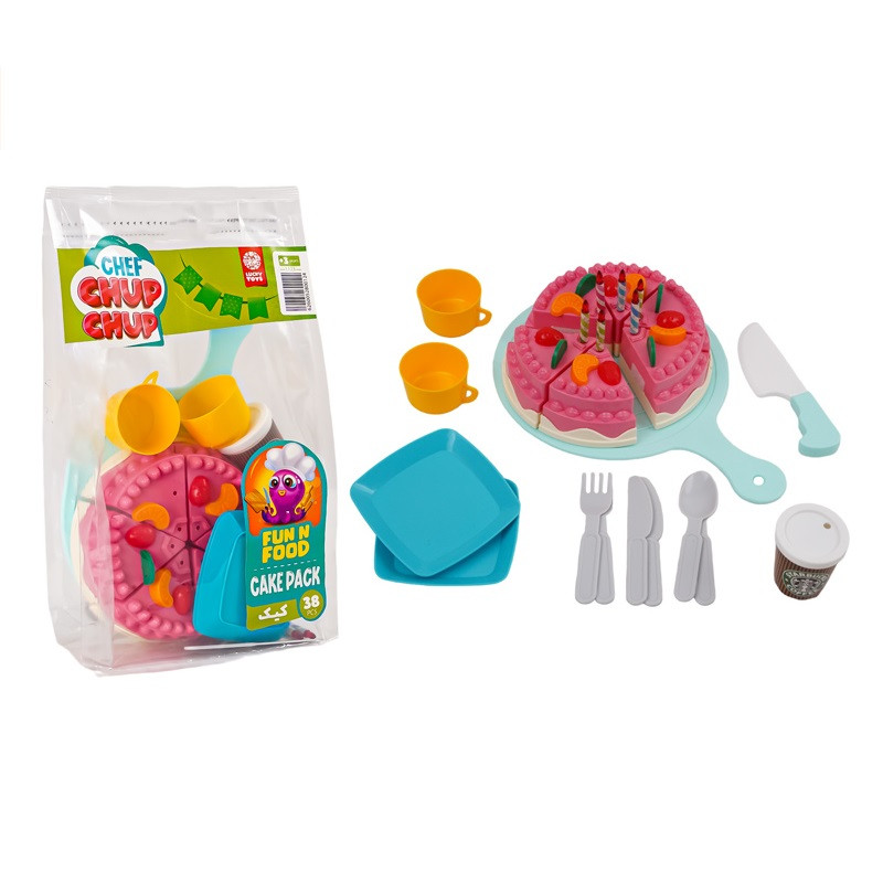 اسباب بازی لاکی تویز مدل کیک برشی مجموعه 38 عددی