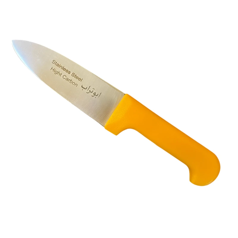چاقو قصابی با تیغه استیل و با دسته پلاستیک مدل شماره 4