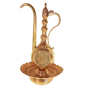 ست آفتابه و لگن مسی کد 40