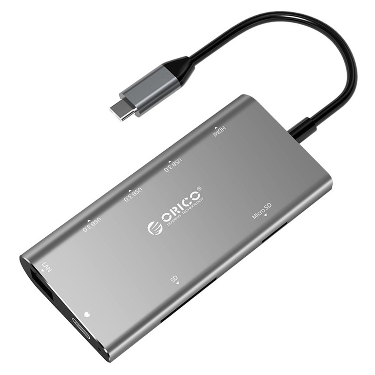 مبدل USB-C به HDMI/USB/LAN اوریکو مدل CLH-W2