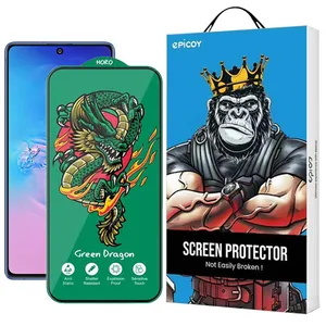  Epicoy Green Dragon ExplosionProof Glass Screen Protector For Samsung Galaxy M62/F62/F54/Note10 Lite/S10 Lite