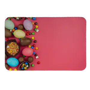پادری طرح تخم مرغ شکلاتی کد 8105 سایز 50 × 70 سانتی متر