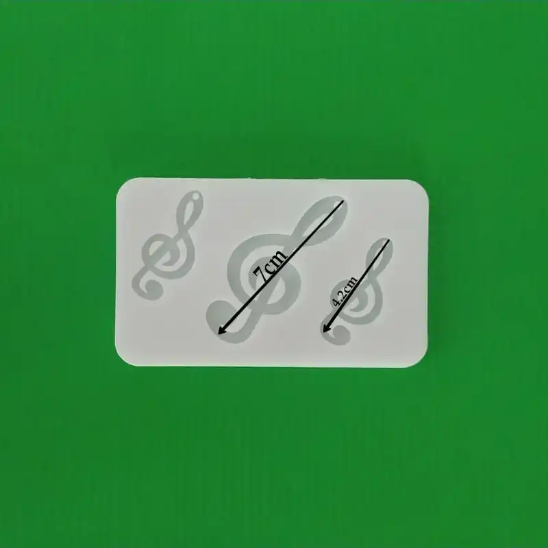 قالب رزین مدل ست گوشواره و گردنبند طرح نت موسیقی