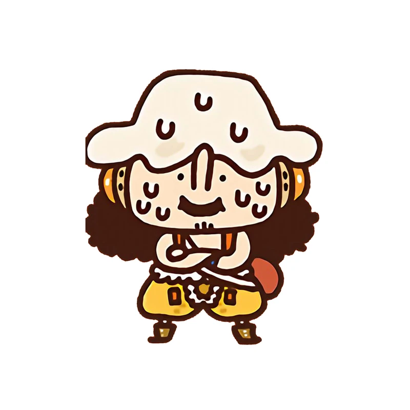 استیکر لپ تاپ و موبایل مدل انیمه طرح وان پیس اوسوپ one piece usopp کد 4677