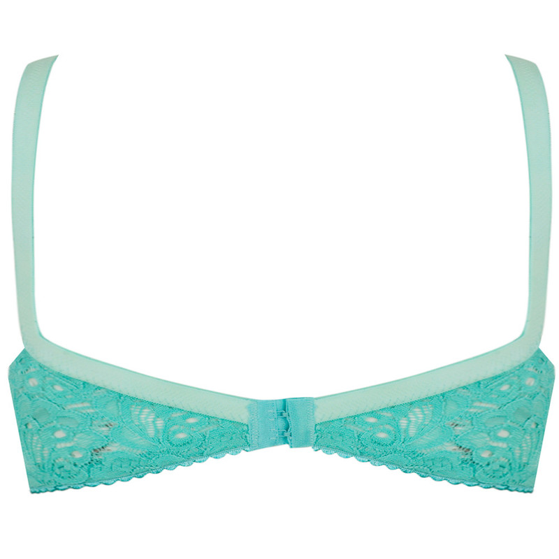 سوتین زنانه پرجامدا مدل 125013853 دانتل رنگ فیروزه ای