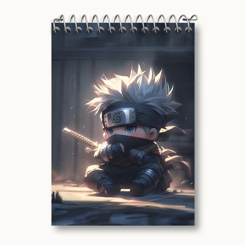دفتر یادداشت 50 برگ خندالو طرح انیمه ناروتو (Naruto) کد N4434