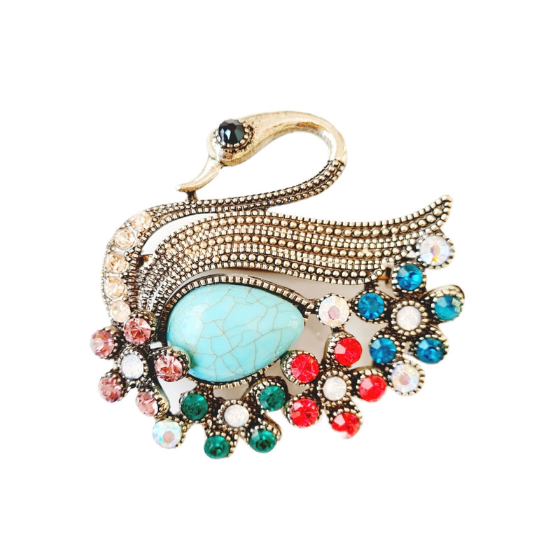 سنجاق سینه دخترانه فشن مدل قو سنجاق سینه دخترانه فشن مدل قو