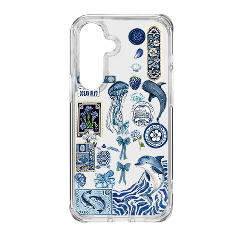 کاور طرح Summer Blue مناسب برای گوشی موبایل سامسونگ Galaxy S25 Plus