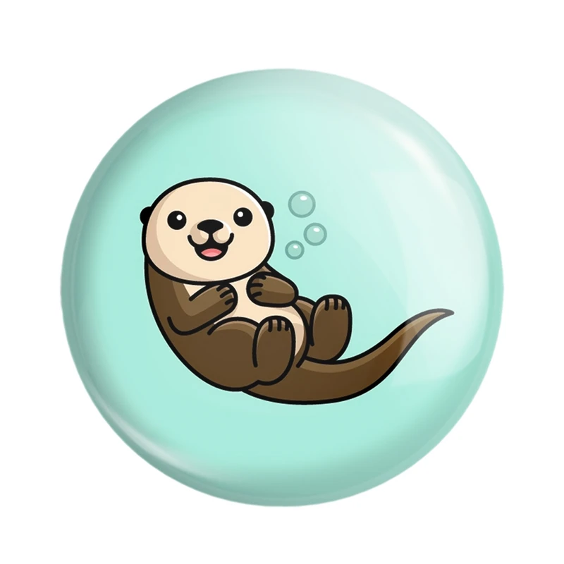 مگنت خندالو مدل حیوانات آبزی سمور آبی کد 28164