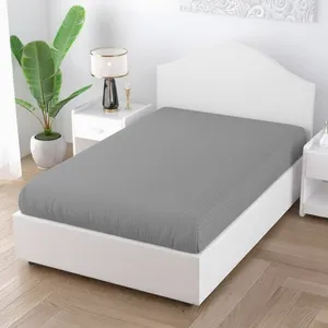 ملحفه آدنو مدل کشدوز پرستیژ  یک نفره سایز 90x200 سانتی متر